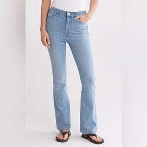 FRAME Wilson Raw After Flare Light Wash Jeans Sz 31
